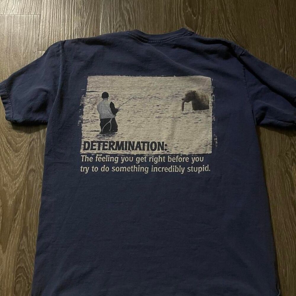 The-mountain Men's Navy and Blue T-shirt